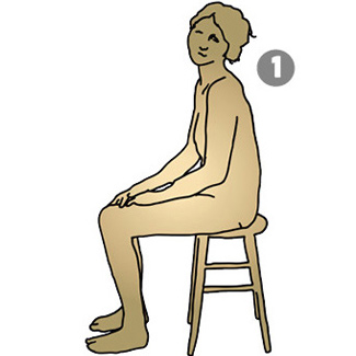 1: Describe the patients posture